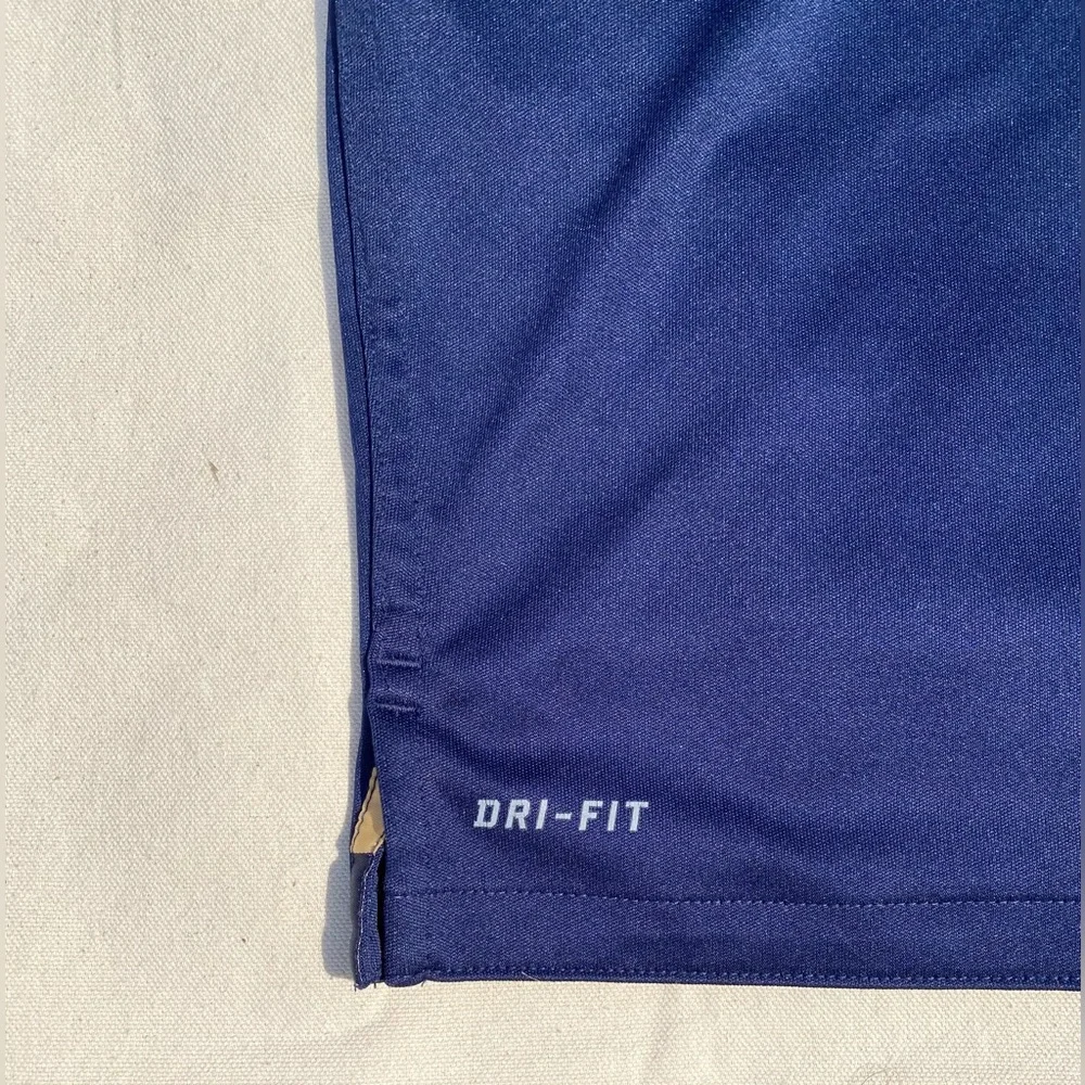 Nike x NFL Blue Gold St.Louis Rams Dri-Fit Short Sleeve Polo Shirt XL - Picture 5 of 11